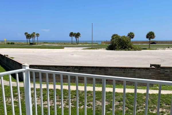 view of the ocean from property